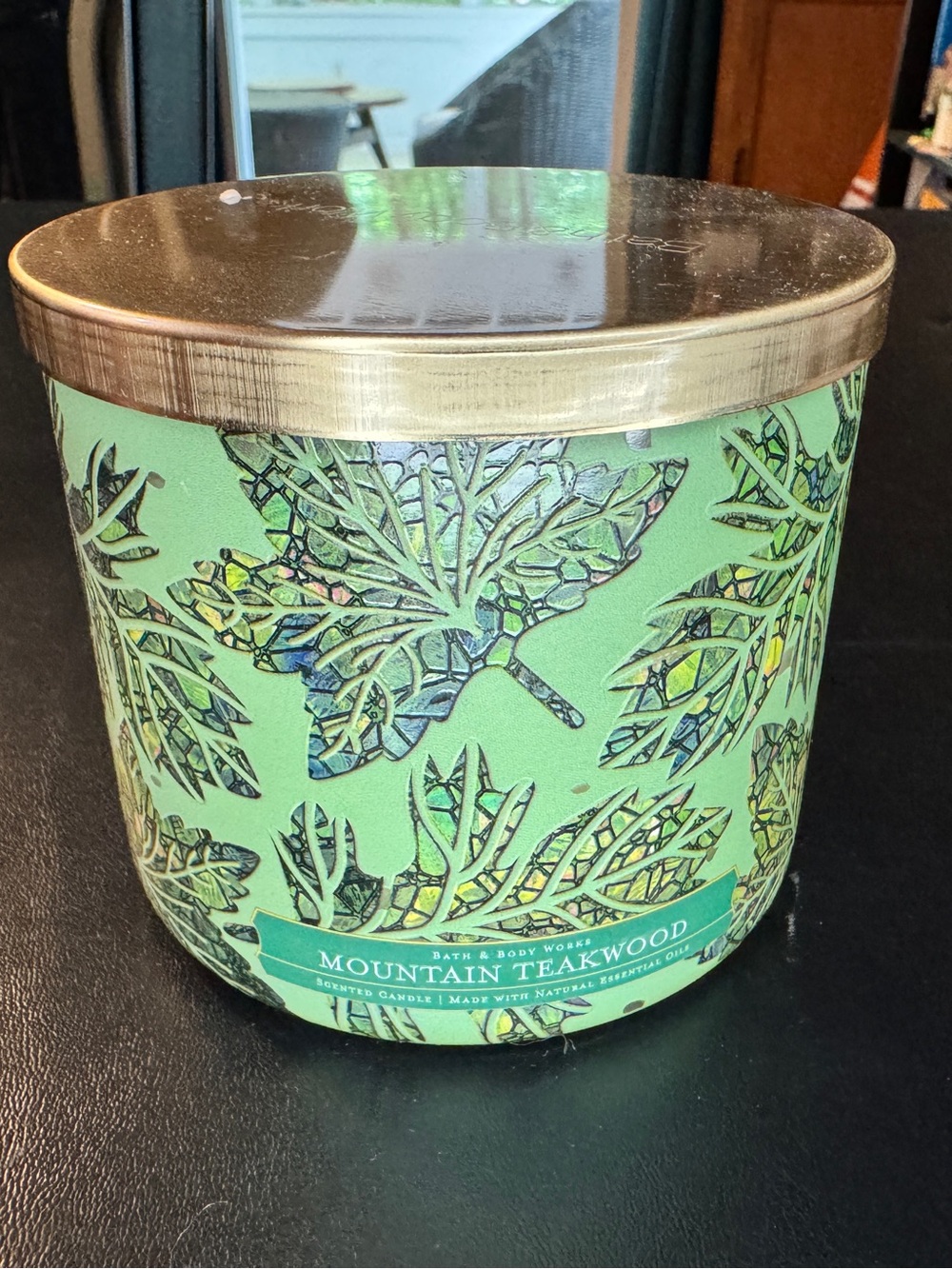 BRAND NEW- Bath & Body Works 3-wick candle in the Mountain Teakwood scent